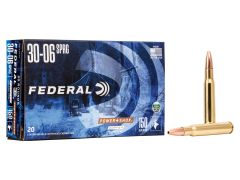 Federal Power-Shok, 30-06 Springfield, Lead-Free bullet, all copper bullet, hollow point, hunting ammo, Ammunition Depot