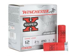 XU128-CASE Winchester Super-X Upland Game 12 Gauge 2.75" 1 OZ 8 Shot