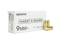 Ammo Inc, Target & Range, 9mm, fmj, full metal jacket, 9mm fmj, 9mm ammo, ammo for sale, 9mm fmj for sale, fmj for sale, fmj ammo, 9mm luger, Ammunition Depot