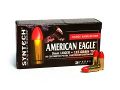Federal American Eagle Syntech 9mm 115 Grain TSJ (Box)