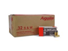 Aguila 32 S&W Long 98 Grain Lead Solid Point (Case)