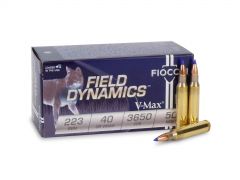FIO223HVB50 Fiocchi Field Dynamics 223 Remington 50 Rounds 40 Grain V-Max Ammo