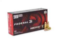 Federal American Eagle 9mm 147 Gr Subsonic FMJ FP (Box)