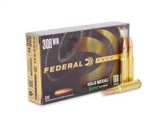 GM308M Federal Gold Medal Match 308 Winchester 168 Grain SMK BTHP