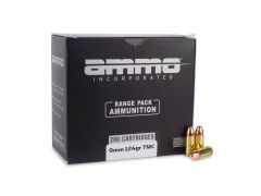 ammo inc, range pack, 9mm ammo, 9mm luger ammo, tmc ammo, ammo for sale, Ammunition Depot