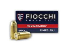 Fiocchi 9x18 Makarov 95 Grain FMJ (Box)