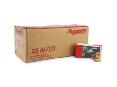 Aguila, 25 Auto, FMJ, ammo for sale, 25 acp for sale, 25 auto ammo, pistol ammo, fmj for sale, Ammunition Depot