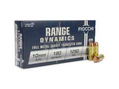 10AP-BOX Fiocchi Shooting Dynamics 10mm 180 Grain Truncated-Cone FMJ