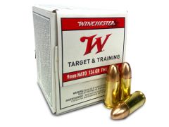 Winchester Target &amp; Training 9mm NATO 124 Grain FMJ (Case)