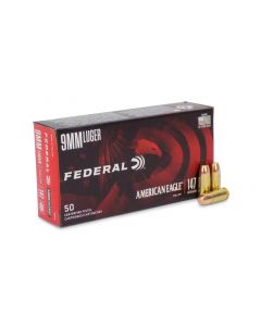Federal American Eagle 9mm 147 Gr Subsonic FMJ FP