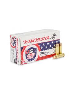Winchester USA 38 Special 130 Grain FMJ (Box)