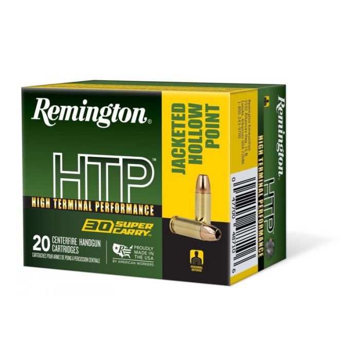 Remington High Terminal Performance 30 Super Carry 100 Grain JHP (Case)