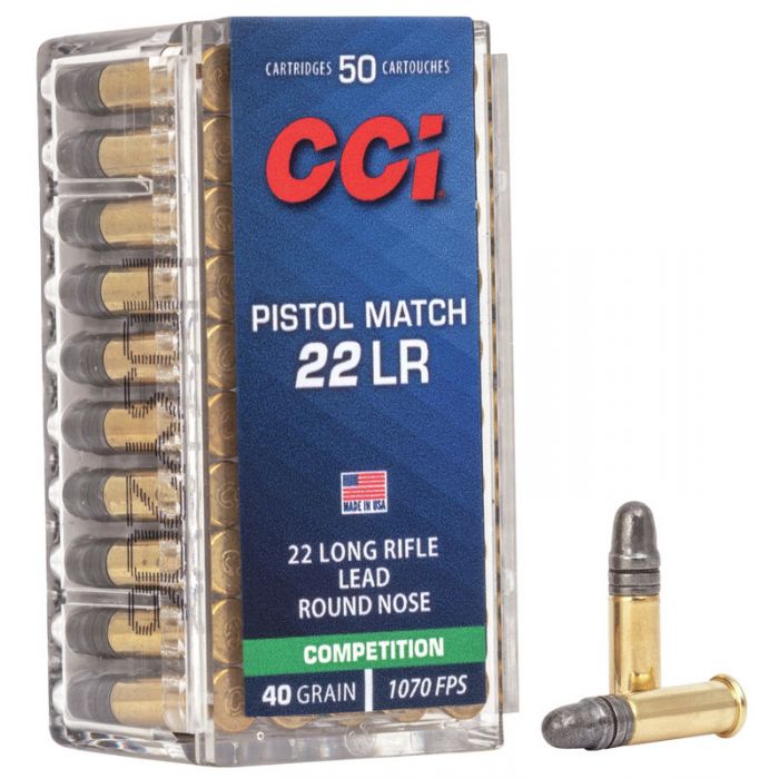 CCI Pistol Match 22 LR 40 Grain LRN (Box)