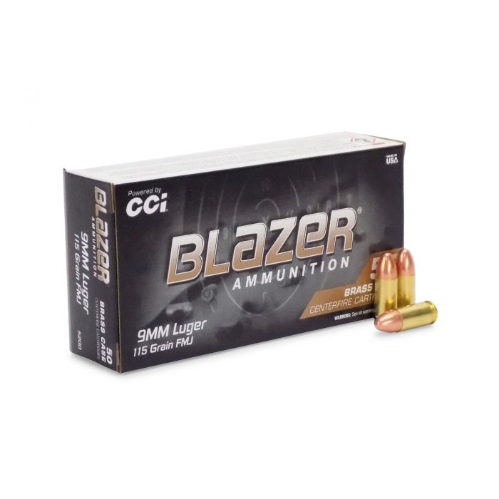 Blazer Brass 9mm 115 Grain FMJ (Box)